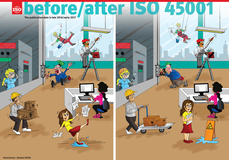 استاندارد ISO  ایزو جدید ایمنی و بهداشت شفلی45001 